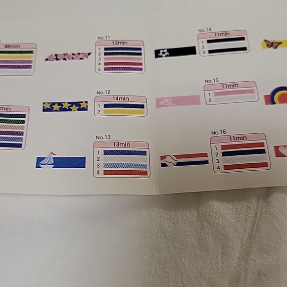 Studio Bernina Bernette Collection No. 102 Embroidery Card. UNTESTED - Picture 8 of 11